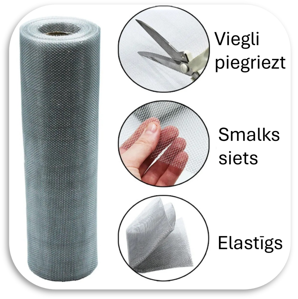 Alumīnija siets ir viegli griežams 