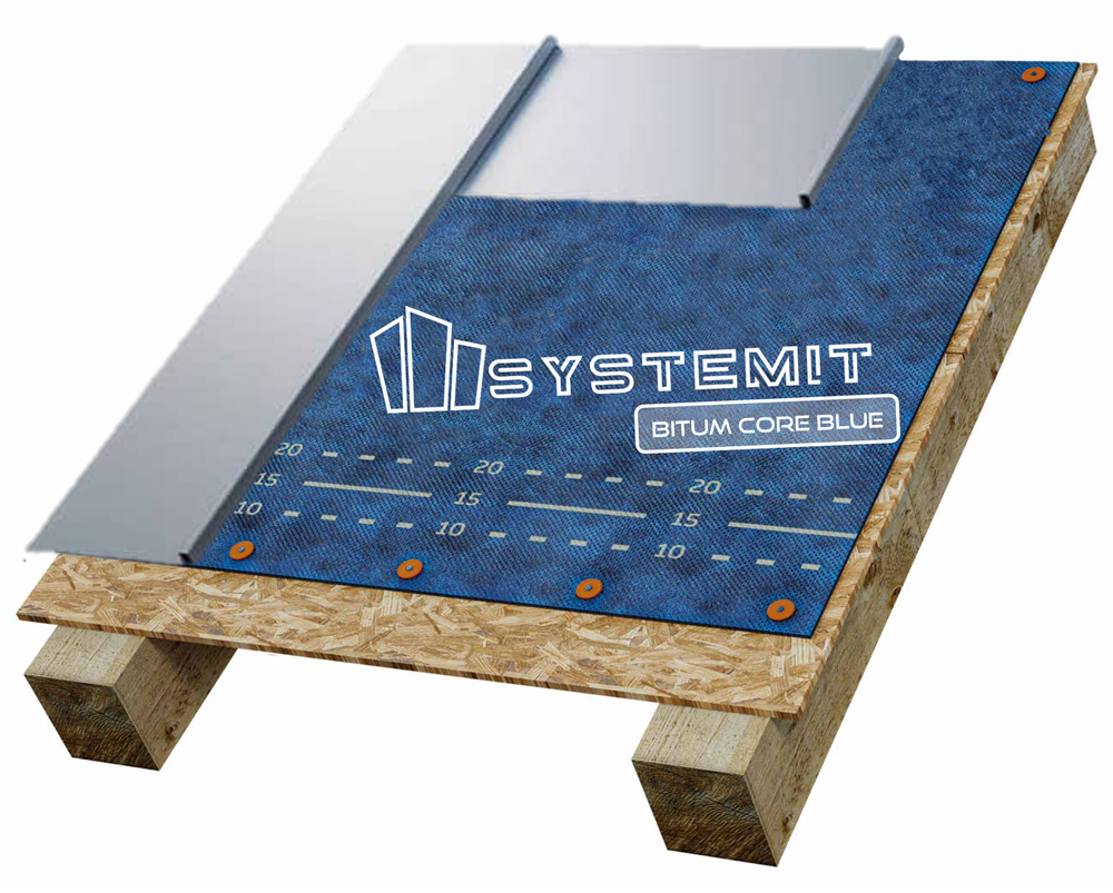 SYSTEMIT / BITUM Core BLUE, ūdensnecaurlaidīga bitumena jumta membrāna (30m² rullis) 081181-42 - Image 4