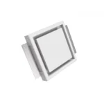 KVADRO Ø125 mm iebūvējams ģipša difuzors