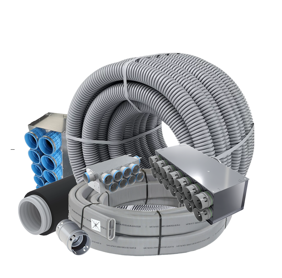 Gaisa kolektors MULTI ar 12/75mm izvadiem / 160mm ievads - Image 2