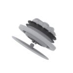 LUNA balts dizaina nosūces difuzors ar filtru 125mm