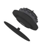 LUNA melns dizaina nosūces difuzors ar filtru 125mm