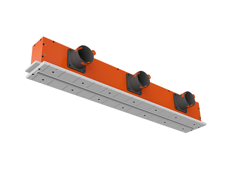 LINEO 1000 iebūvējams griestu difuzors 3x90mm ar maināmām pusēm