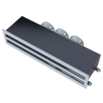 WALL 3x90mm balta sienas dizaina difuzora reste ar kārbu (komplekts)