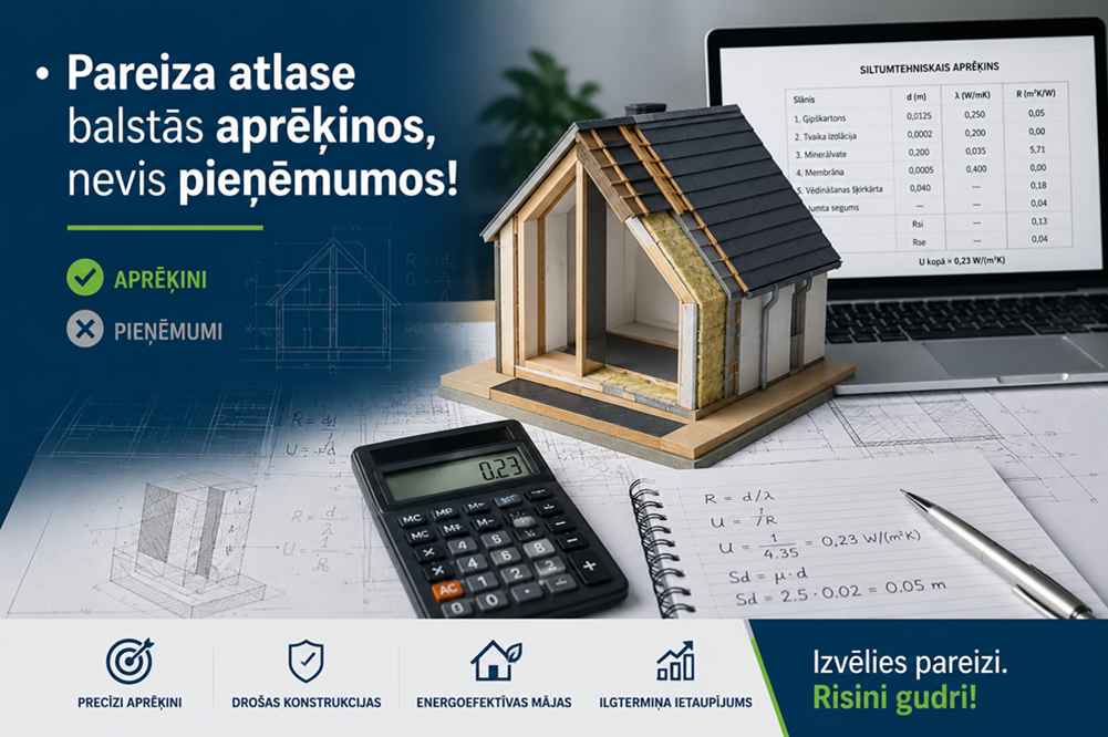 • Pareiza atlase balstās aprēķinos, nevis pieņēmumos!