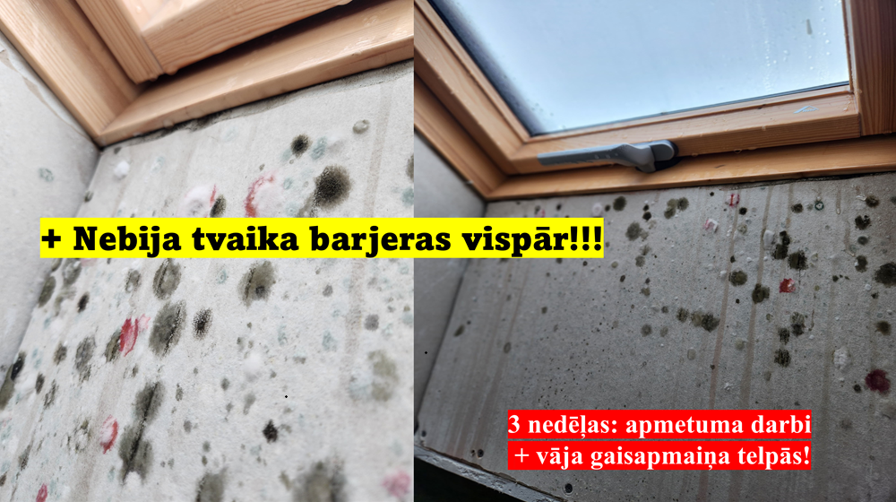 defekti un gaisa nepietakama apmaiņa