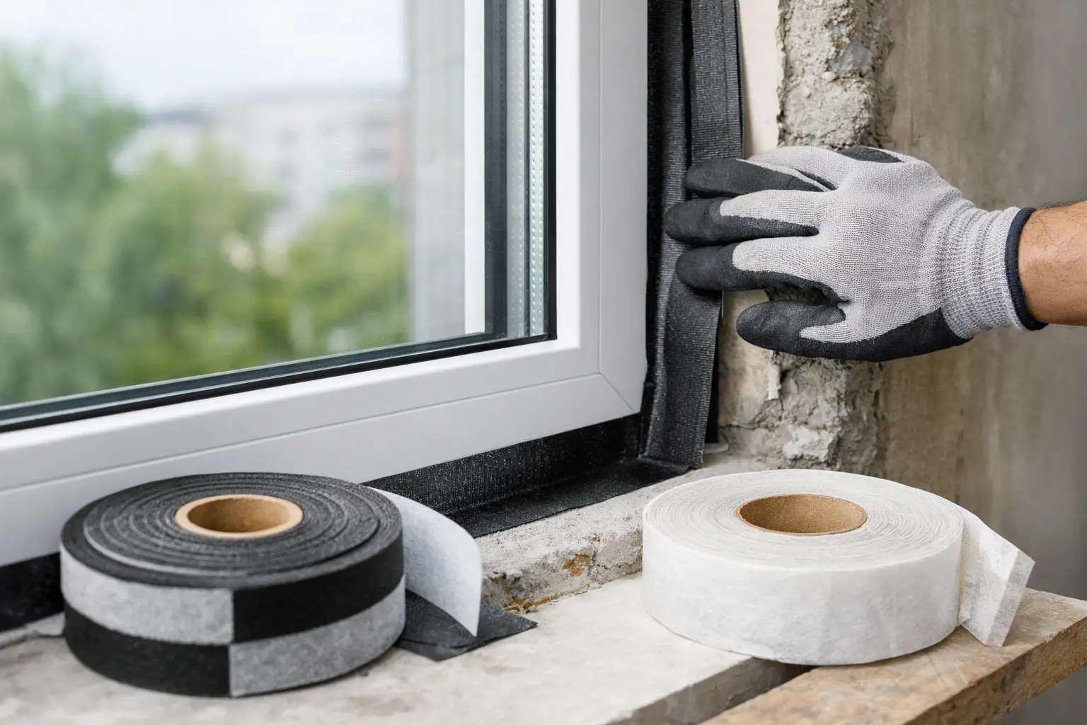 Hermētiskuma lentas logu montāžai