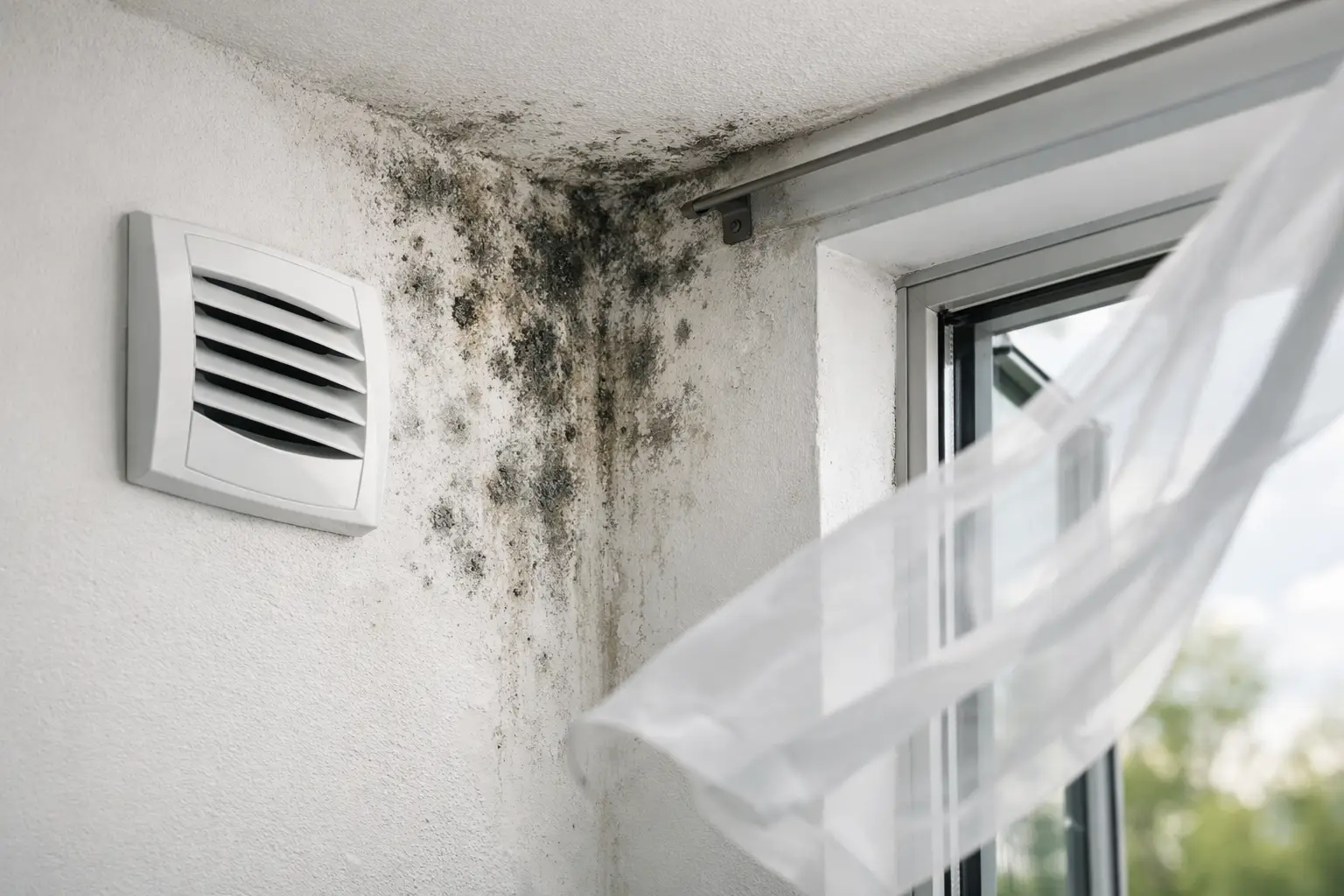 Vai pelējums nozīmē sliktu ventilāciju?