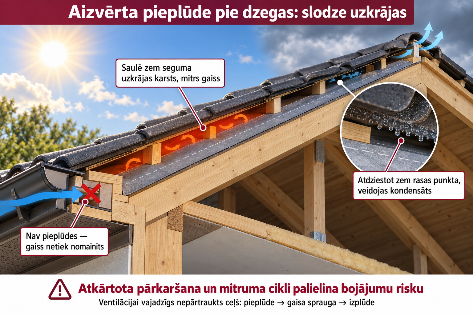 dzegas ventilācijas nozīme